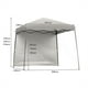 thumbnail image 3 of Costway Carpa 3 x 3 m con Patas Inclinadas Pared Lateral Desmontable Glorieta Plegable Altura Regulable con Sistema Central Bolso Gris, 3 of 10