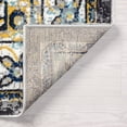 thumbnail image 6 of Bliss Rugs Traditional Medallion Area Rug, Floral Indoor Rugs for Living Room, Dining Room, Bedroom | Gray, 5' x 8' (5'3''x7'3''), 6 of 7