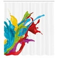 thumbnail image 3 of Ambesonne Colorful Shower Curtain, Surreal Digital Paint, 69"Wx84"L, Multicolor, 3 of 3