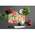 thumbnail image 4 of Indiana Peonies in Watercolor Glass Cutting Board Large 12 in x 15 in, 4 of 5