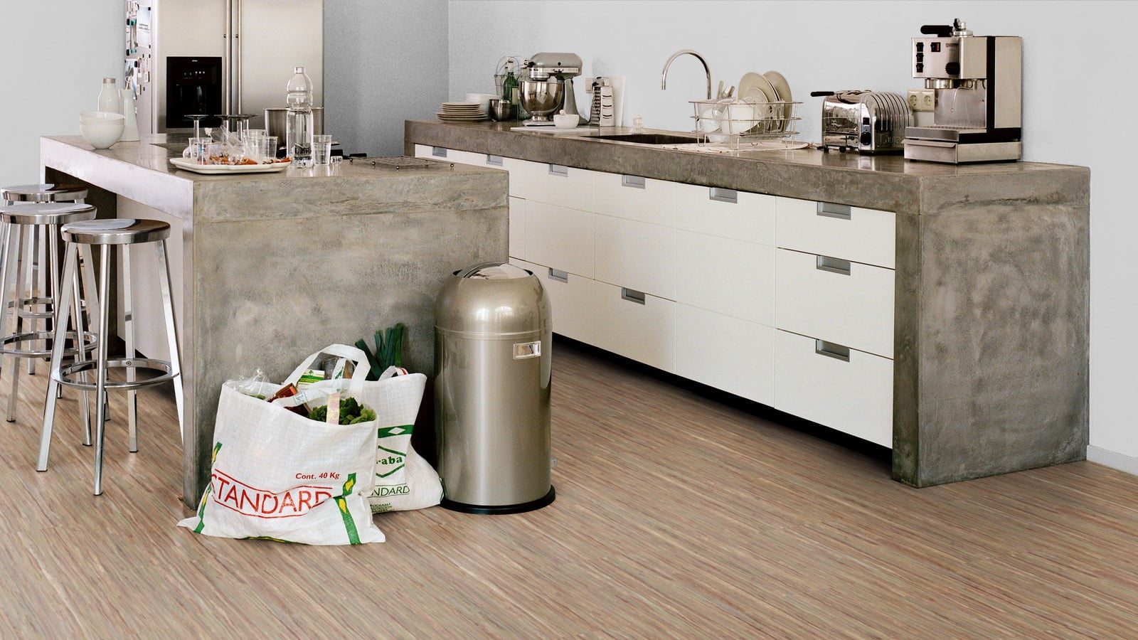Forbo Flooring Marmoleum Cinch Loc Seal 11.81" x 35.43" Laminate Panel in Oxidized Copper 20.34 Sq ft