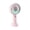 #2172-Pink, variant on Cevemin Handheld Fan Mini USB Rechargeable Small Fan - Portable Outdoor Small Fan with Lighting Effects in Blue, Pink, White