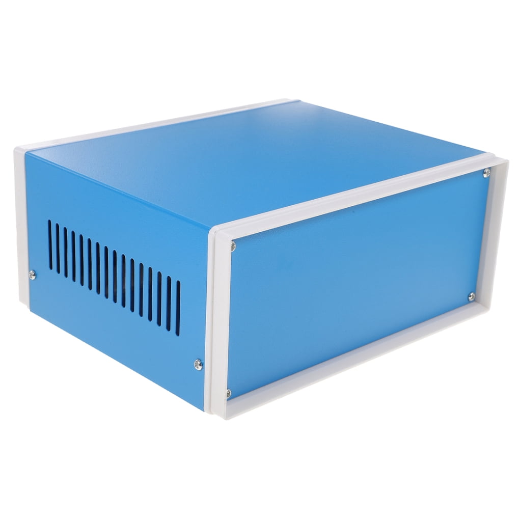 PBPBOX Blue Metal Enclosure Box for Electrical Use Durable Project Case with Screws Easy Installation