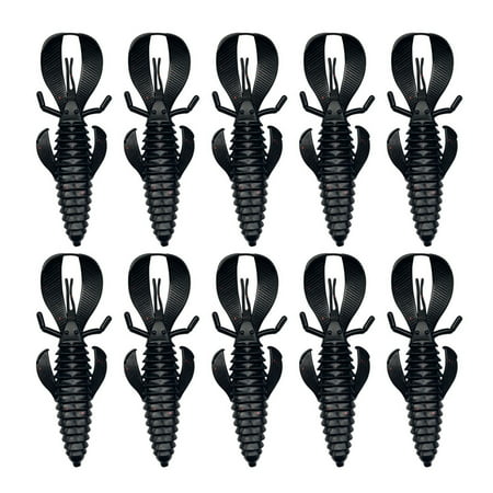 AOOOWER 10Pcs Fishing Baits Lures Wacky Lures Fishing Worms Lures Worms Fishing Lures Soft Plastic Fishing Lures
