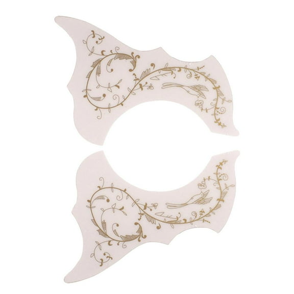 Acoustic Guitar Pickguard Folk Guitar Parts Durability All 24 Selections , 2*White Gold
