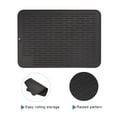 thumbnail image 2 of Unique Bargains Silicone Dish Drying Mat, Heat-resistant Silicone Mat for Kitchen Counter-Black 15.74x11.81in, 2 of 5