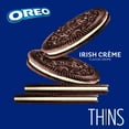 thumbnail image 3 of OREO Thins Irish Creme Chocolate Sandwich Cookies, Family Size, 11.78 oz, 3 of 16