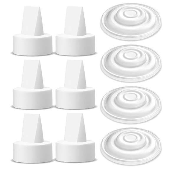 Piezas de bomba compatibles con Maymom con Spectra S1 S2 S9+ con 6 válvulas de pico de pato y 4 membranas de silicona
