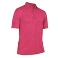 thumbnail image 1 of Monterey Club Men's Short Sleeve Grid Jacquard Golf Polo Shirt #1292, 1 of 2
