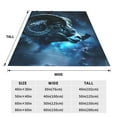 thumbnail image 3 of Bingfone Celestial Ram Night Sky Print Flannel Fleece Blanket Throw Blanket for Bed,Sofa,Couch,Travel,Camping(50"x40" ), 3 of 8
