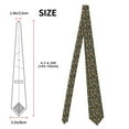 thumbnail image 3 of Naloa Funny Sloths In The Forest Print Solid Color Tie Formal Necktie for Men，Suitable for business, daily life, work, 3 of 5