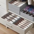thumbnail image 2 of SOORS DRAWER ORGANIZATION ORGANIZER 2 PACKAGES, 24 CELL + 16 CELL SOCKS, Wipes, vineyard, belt (gray), 2 of 5