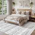 thumbnail image 2 of SIXHOME 8'x10' Area Rugs for Living Room Washable Rugs Boho Geometric Living Room Rug Moroccan Neutral Carpet Non Slip Soft Distressed Rugs for Bedroom Dining Room Office Modern Home Decor Gray, 2 of 7
