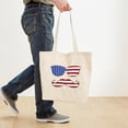 thumbnail image 6 of CafePress - Patriotic Funny Face Tote Bag - Unisex Canvas Tote Bag, Beige, 1-Piece, 6 of 9