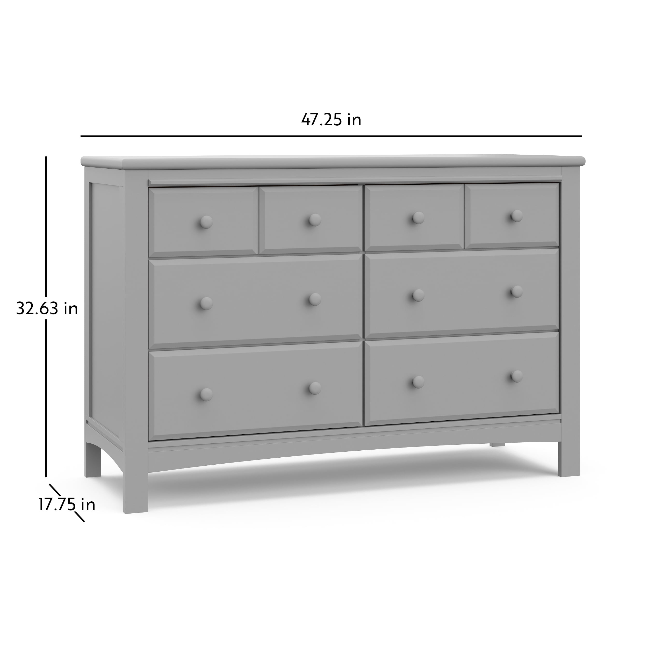 Graco benton 6 drawer dresser pebble gray deals