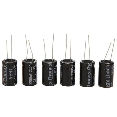 

20 Pcs 13x21mm 2200uF 25V Aluminum Electrolytic Capacitors