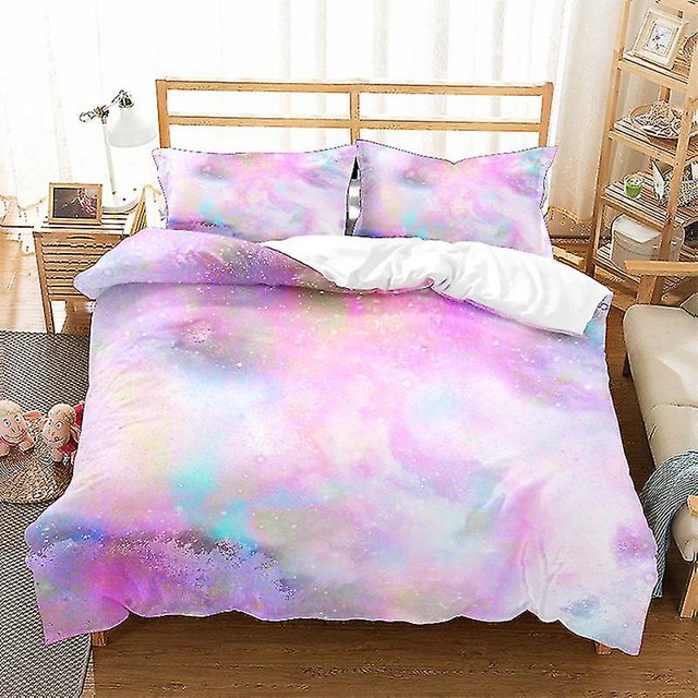 Outer Space Bedding Set,galaxy Starry Sky Duvet Cover For Kid Boys Girls Teens Planet Space Cosmos Comforter Cover Solar System F
