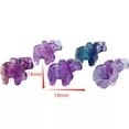 thumbnail image 4 of HOOUN Natural Fluorite Animals Statue Stone Carving Quartz Crystal Healing Reiki Decor-1PC Random Colour-Pumpkin #2, 4 of 9