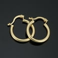 thumbnail image 3 of KoolJewelry 14k Yellow Gold Filled Classic Hoop Earrings (2.5 x 19 mm), 3 of 7