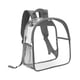 thumbnail image 5 of Mochila de PVC transparente, mochila transparente, impermeable, resistente, para uso diario, mochila informal. Gris, 5 of 9