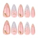 thumbnail image 4 of Fashionable Almond Shape False Nail French Waveing Detailing ABS Material Snugs Easy To Wear For Travel Work Social Event, 4 of 4