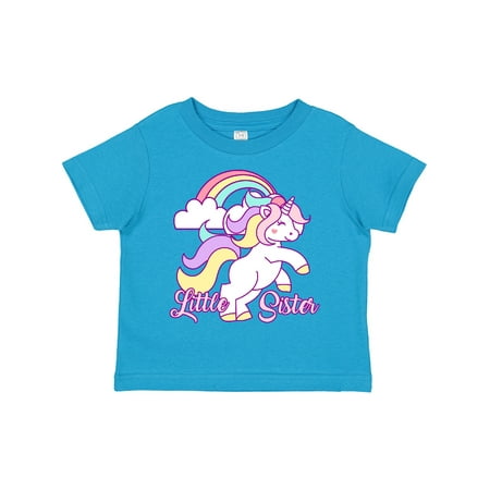 

Inktastic Little Sister Unicorn Gift Toddler Toddler Girl T-Shirt