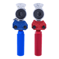 thumbnail image 3 of One Pair of Heavy-Duty Red Blue Gladhands with Grips Truck Trailer Semi, 3 of 6