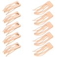 thumbnail image 1 of 24 Piezas Pinzas para el Cabello de Doble Agarre Pinzas para el Cabello de Metal Pasadores para el Cabello para Mujer para Hacer Cabello, Suministros de salón (Crema), 1 of 5