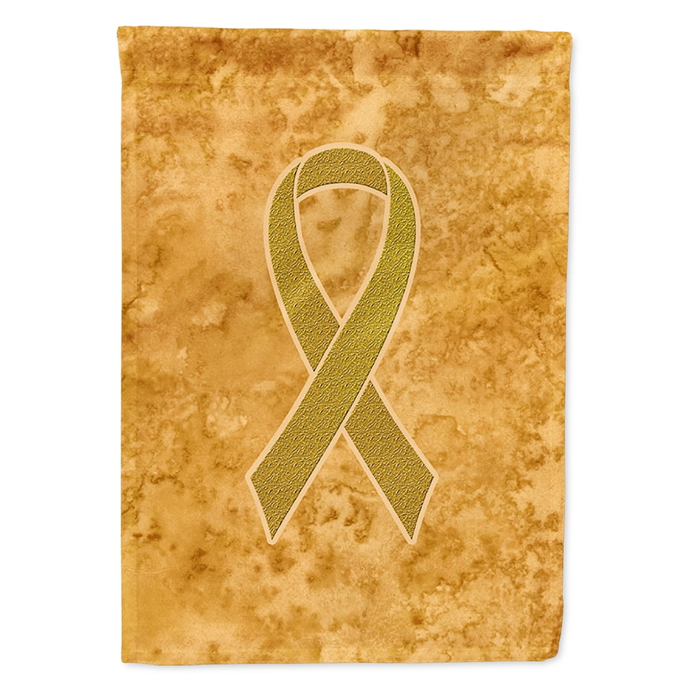Gold Ribbon for Childhood Cancers Awareness Garden Flag