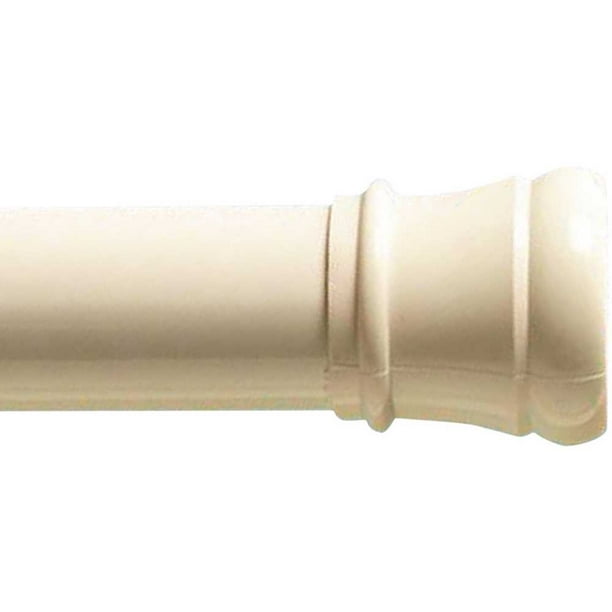 Premier 618WIL 60 in. Basic End Cap Tension Shower Rod in White