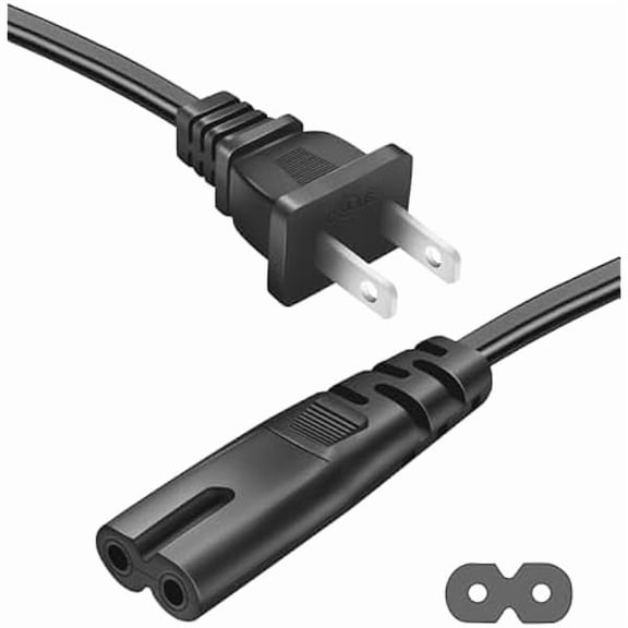 xixishop AC Power Cord for PS5/PS4/PS3 Slim/Super Slim, PlayStation 5 4, Xbox Series S/X, Xbox One S/X Power Supply Cable Replacement 10 Feet