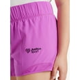 thumbnail image 4 of Justice Girl's Active 2pk Side Mesh Detail Running Short, Sizes XS-XL & Plus, 4 of 7
