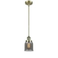 thumbnail image 2 of Innovations Lighting  Franklin Restoration Bell - 1 Light 5" Stem Hung Mini Pendant Antique Brass/Plated Smoke, 2 of 5
