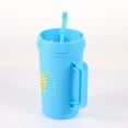 thumbnail image 5 of 32 FL OZ MAINSTAYS DOUBLE WALL PLASTIC BLUE TUMBLER WITH HANDLE & STRAW, 5 of 5