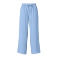 thumbnail image 6 of LJEFF Mens wide Leg Drawstring Pants, Breathable Drawstring Elastic Waist Lightweight Casual All Season Trousers Blue Size 10, 6 of 8