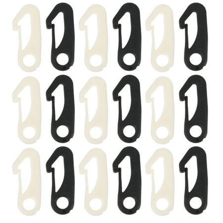 

50pcs Plastic Flag Pole Snap Clips Flagpole Carabiner Hook Attachment Hardwares