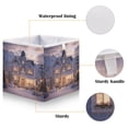 thumbnail image 3 of Cabinet Storage Basket 15.75x10.63x6.96 Inches Storage Box Foldable, Storable and Easy to Assemble ，Open Home Storage Bins ，Closet Storage Bins Warm Christmas House, 3 of 8