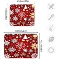 thumbnail image 3 of Christmas Snowflakes Heart Dish Drying Mat Kitchen Counter Mat Draining Mat Kitchen Accessories Dish Rack Pad for Dishes, Utensils, Countertops, Sinks 16x18in, 3 of 7