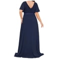 thumbnail image 2 of Maxi Vestido Dama Mujer Elegante Fiesta Drapleado Talla Extra Dara Baby  Vest096, 2 of 4