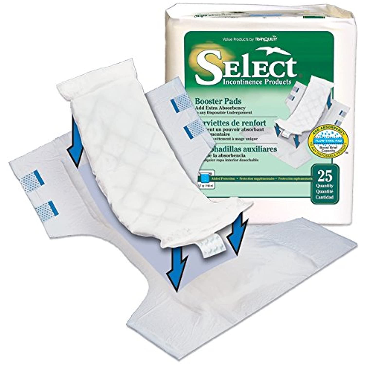 Tranquility Select Booster Pad 12" X 41/4" Part No. 2760 (25/package