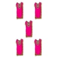 thumbnail image 3 of maskred Robe de Plage Mode Femme Vacances Boho Ethnique Élégante Tunique Ample Rose 5Set, 3 of 6