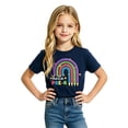 thumbnail image 4 of Ruiwill Pre-k Shirt Girls Summer Crew Neck Short Sleeve Kids Tops Casual Pre-k Letter Print School Outfits For Girls Size 2-3 Years, 4 of 4