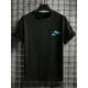 thumbnail image 1 of Camiseta con estampado de dragón para hombre, diseño informal elástico de cuello redondo y manga corta, ideal para actividades al aire libre de verano., 1 of 5