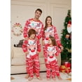 thumbnail image 3 of New 2023 Cartoon Elk Print Christmas Family Pajamas Set Adults Kids Baby&Dog Matching Clothes Soft Cute Sleepwear Xmas Outfits, 3 of 4