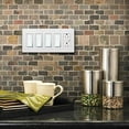 thumbnail image 2 of Lutron Cw-5 Claro Five Gang Designer Wall Plate - Grey, 2 of 6