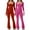 *1-Hot Pink, variant on No Boundaries Women's Square Neck Jumpsuits,Ladies Butt Lift One Piece Pants,Slimming Bodysuits Pants For Women,Coffee,Size XXL