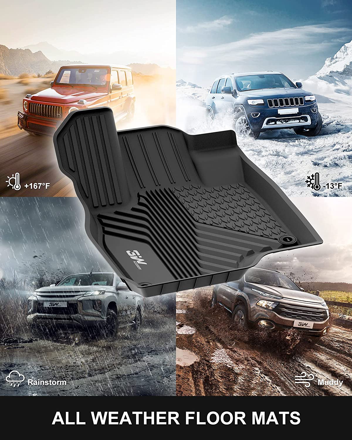 WeatherTech Floor Mats FloorLiner for - Acura RDX - 1st & 2nd Row WeatherTech Floor Mats FloorLiner for - Acura RDX - 1st & 2nd Row