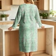 thumbnail image 6 of Edvintorg Womens Nightgowns Floral Printed Crew Neck Long Sleeve Casual Loose House Dresses Long Loungewear Plus Size Clothes Women Multicolor XL, 6 of 7