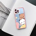 thumbnail image 4 of Cartoon BuBu DuDu Cute Phone Case For iPhone 11 12 Mini 13 14 15 Pro Max Transparent Shell Jiayi, 4 of 7