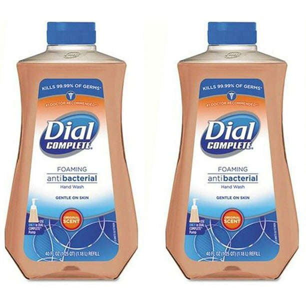 Dial Original Antibacterial Foaming Hand Soap Refill, 40 Ounce, (Pack